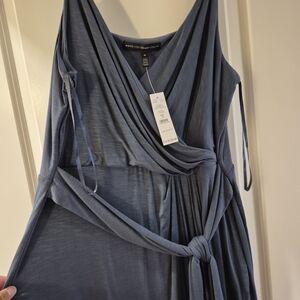 White House Black Market Asymmetrical Slate Dress